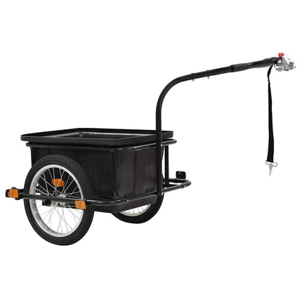 Rimorchio Bicicletta Nero 50 L