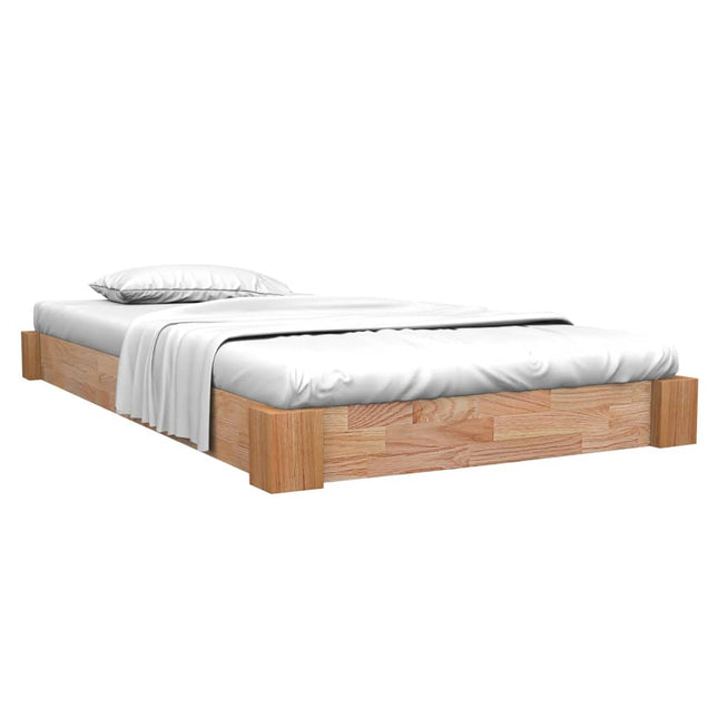 Giroletto senza Materasso in Legno Massello di Rovere 90x200cm
