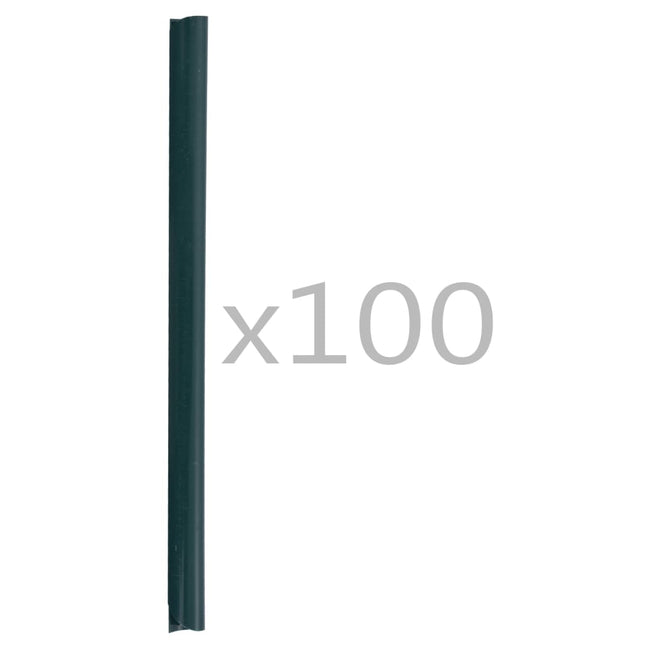 Clip per Strisce Recinzioni 100 pz in PVC Verde