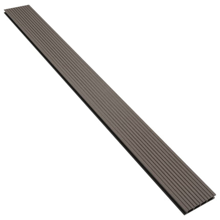Pavimento Esterni in WPC Cavo Accessori 26m² 2,2m Marrone Scuro