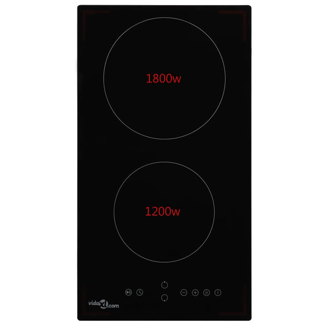 Piano Cottura in Ceramica con 2 Zone e Controlli Touch 3000 W