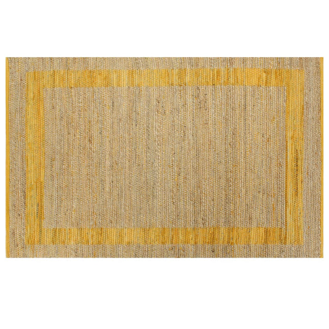Tappeto Artigianale in Juta Giallo 160x230 cm