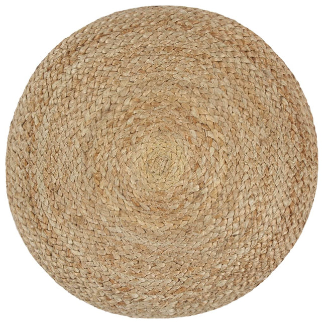 Pouf Lavorato a Mano Grigio Scuro 40x45 cm in Juta