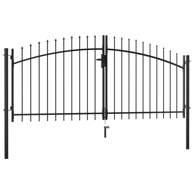 Cancello Doppio con Punte a Lancia 300x150 cm