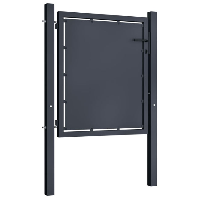 Cancello per Giardino in Acciaio 100x100cm Antracite
