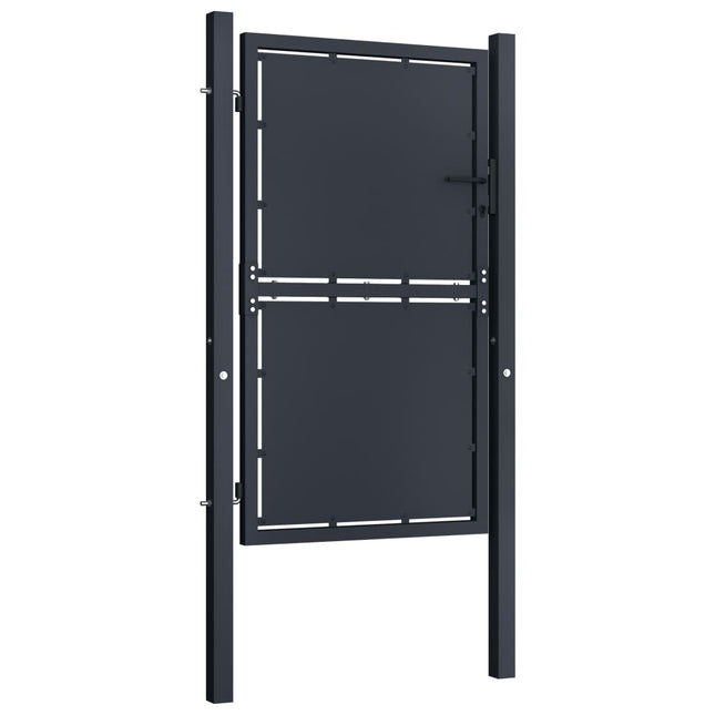 Cancello per Giardino in Acciaio 100x150 cm Antracite