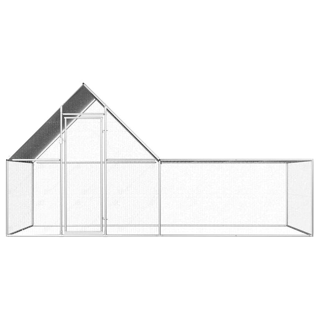 Pollaio 4x2x2 m in Acciaio Zincato