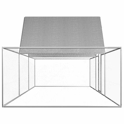 Pollaio 6x2x2 m in Acciaio Zincato