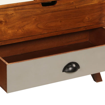 Credenza 115x35x86 cm Legno Massello di Acacia