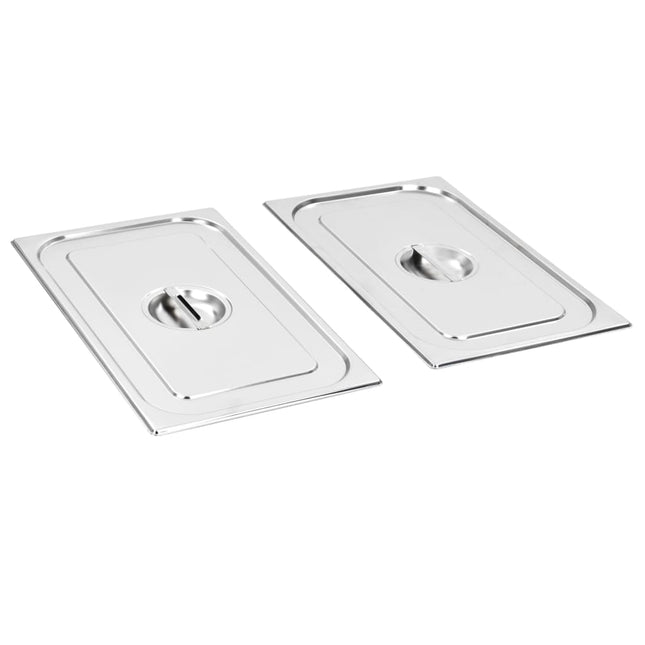 Coperchi per Contenitori Alimentari GN 1/1 2 pz in Acciaio Inox