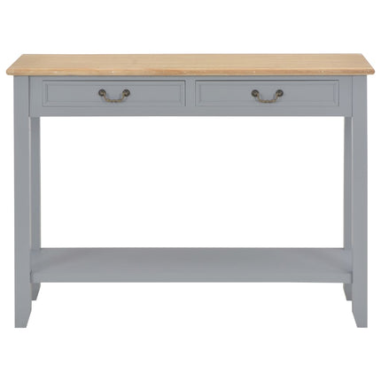 Tavolo Consolle Grigio 110x35x80 cm in Legno