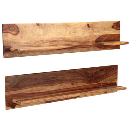 Mensole 2 pz 118x26x20 cm in Legno Massello di Sheesham