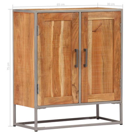 Credenza 65x30x75 cm in Legno Massello di Acacia