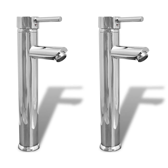 Rubinetti Miscelatori da Bagno 2 pz Cromati