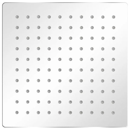 Soffione per Doccia a Pioggia 2 pz Acciaio Inossidabile 20x20cm