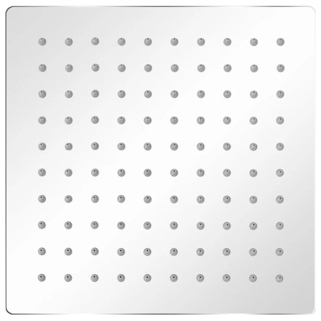 Soffione per Doccia a Pioggia 2 pz Acciaio Inossidabile 20x20cm