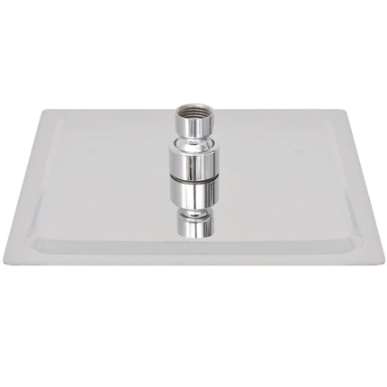 Soffione per Doccia a Pioggia 2 pz Acciaio Inossidabile 20x20cm