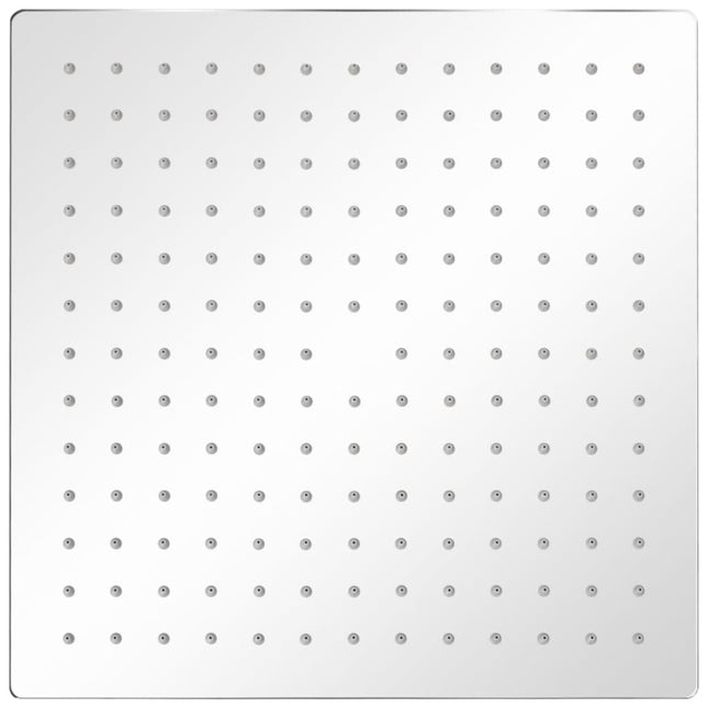 Soffione per Doccia a Pioggia 2 pz Acciaio Inossidabile 30x30cm