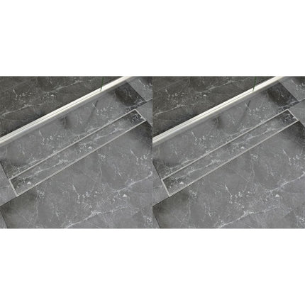 Scarico Doccia Lineare 2 pz 930x140 mm Acciaio Inossidabile