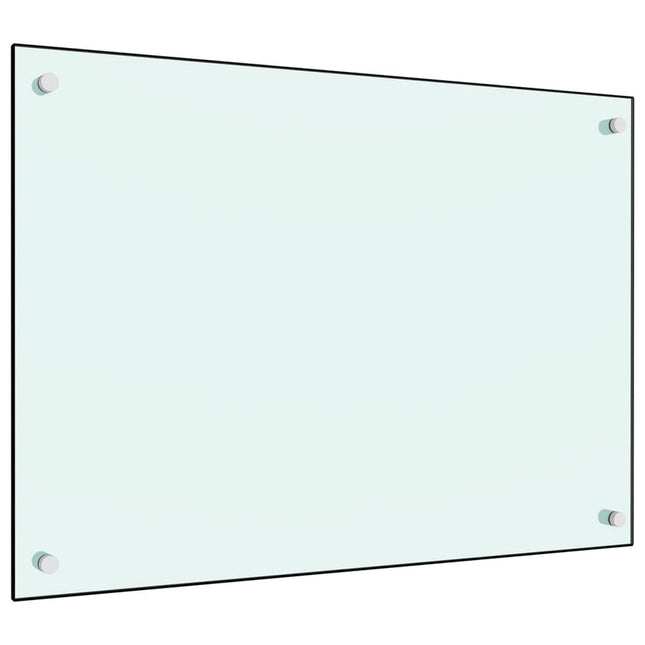 Paraschizzi per Cucina Bianco 70x50 cm in Vetro Temperato