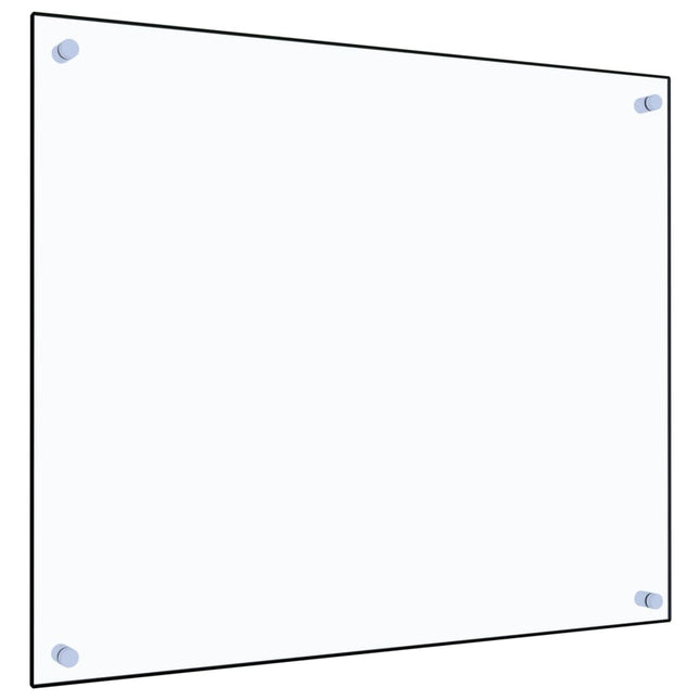 Paraschizzi per Cucina Trasparente 70x60 cm in Vetro Temperato