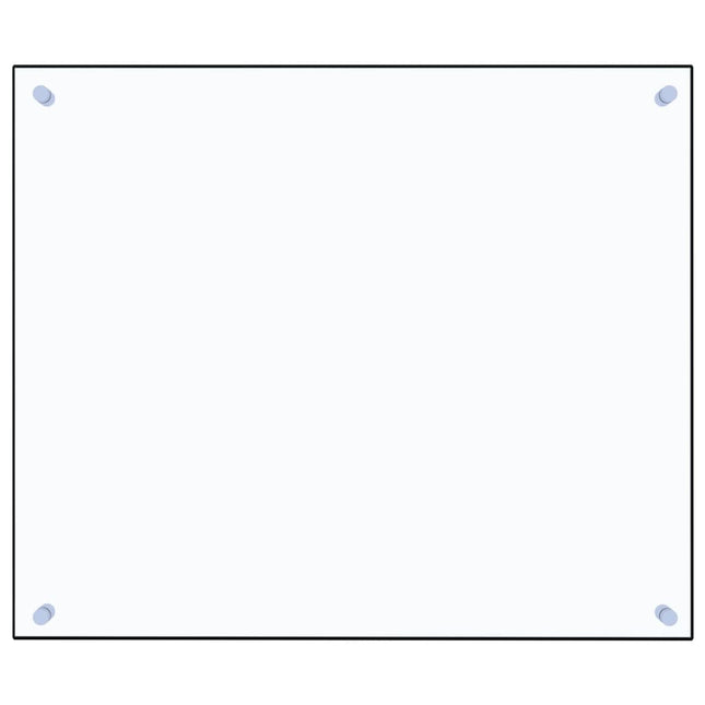 Paraschizzi per Cucina Trasparente 70x60 cm in Vetro Temperato