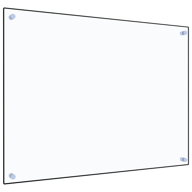 Paraschizzi per Cucina Trasparente 80x60 cm in Vetro Temperato