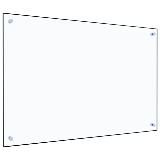 Paraschizzi per Cucina Trasparente 90x60 cm in Vetro Temperato