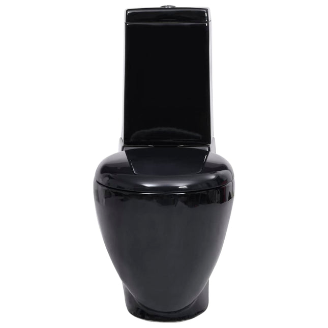 Vaso WC in Ceramica con Scarico Dietro Nero