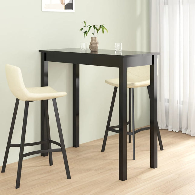 Tavolo da Bar in MDF Nero 115x55x107 cm