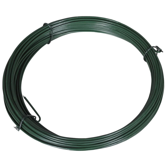Filo di Legatura per Recinzione 25 m 1,4/2 mm Acciaio Verde