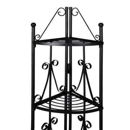 Porta Piante ad Angolo Nero