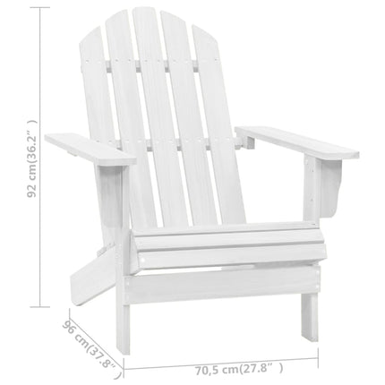 Sedia da Giardino in Legno Bianca