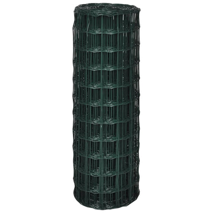 Recinzione Europea in Acciaio 25 x 0,8 m Verde