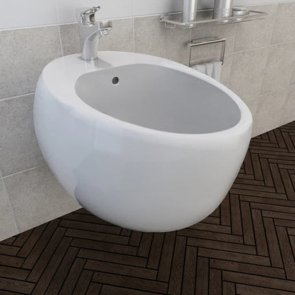 Bidet sospeso ceramica bianca