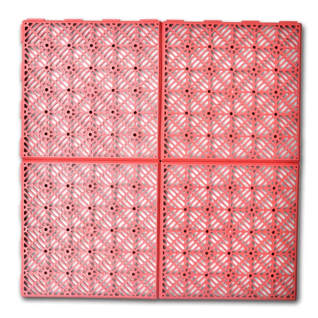 Set Piastrelle in Plastica Pavimentazione Giardino 29x29cm 24pz