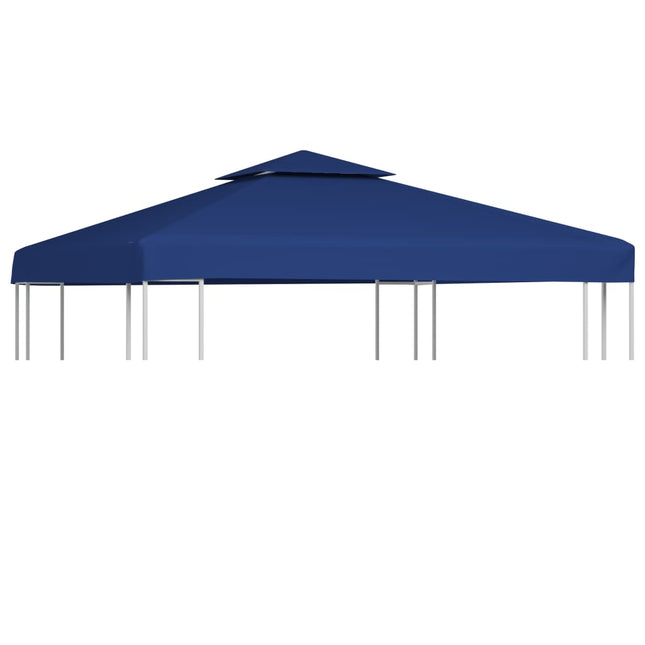 Telo di Ricambio per Gazebo 310g/mÂ² Blu Scuro 3x3m