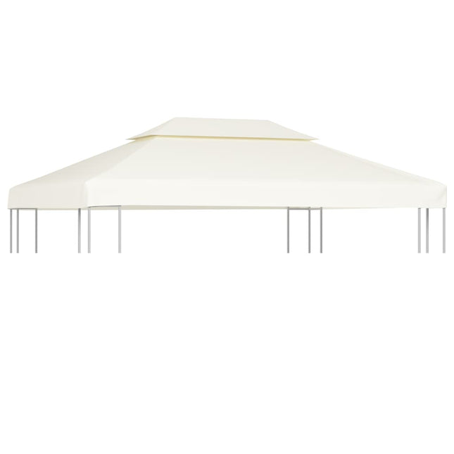 Telo di Ricambio per Gazebo 310g/mÃ‚Â² Bianco Crema 3x4m