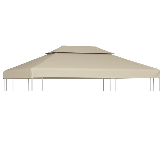 Telo di Ricambio per Gazebo 310g/mÃƒâ€šÃ‚Â² Beige 3x4m