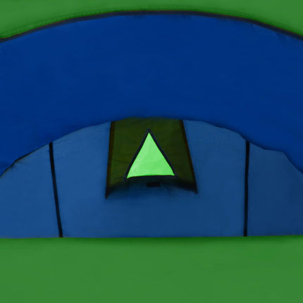 Tenda da Campeggio per 4 Persone Blu Marino/Verde