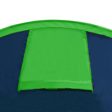 Tenda da Campeggio per 4 Persone Blu Marino/Verde