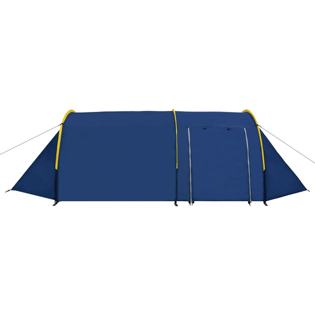 Tenda da Campeggio per 4 Persone Blu Marino/Giallo