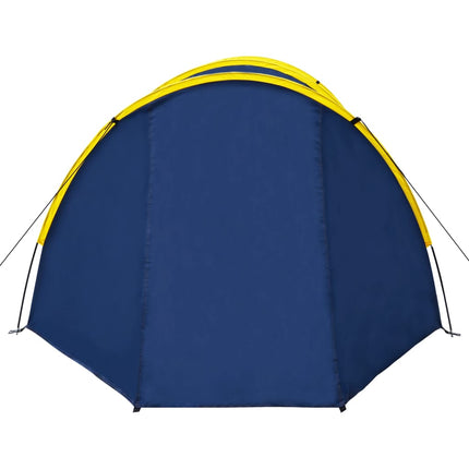 Tenda da Campeggio per 4 Persone Blu Marino/Giallo