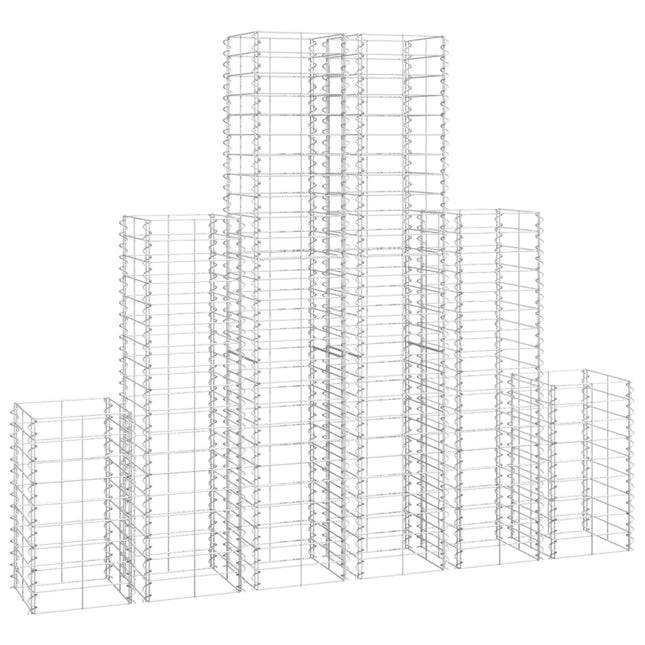 Set Gabbioni 6 pz in Filo Zincato