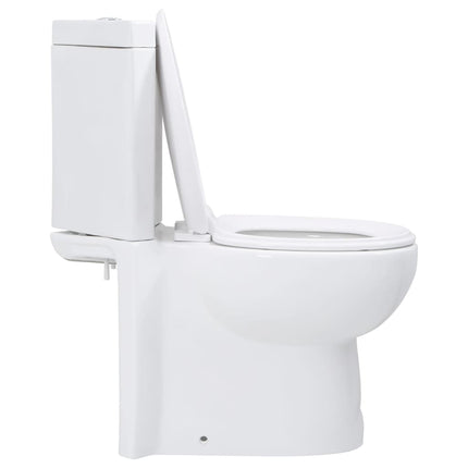 Vaso WC in Ceramica da Bagno ad Angolo Bianco