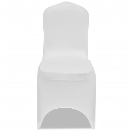 Coprisedia in Tessuto Elasticizzato Bianco Set 6 pz