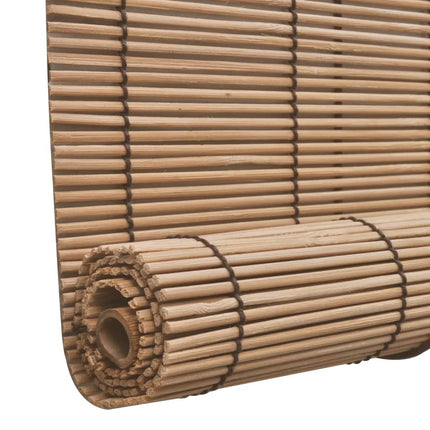 Tende a Rullo in BambÃƒÂ¹ Marrone 80x160 cm