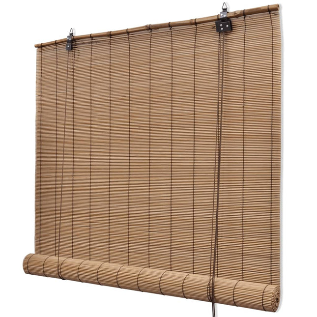 Tende a Rullo in BambÃ¹ Marrone 120x160 cm