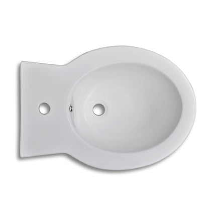 Set Toilette e BidÃƒÂ¨ in Ceramica Bianca