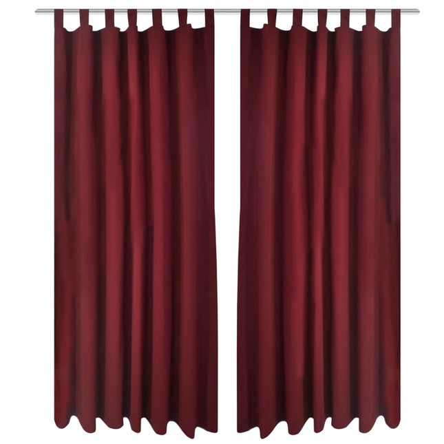 Tende Micro-Raso BordÃƒÂ² 2 pezzi con Occhielli 140 x 225 cm
